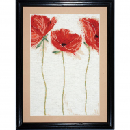 Набор для вышивания DESIGN WORKS арт.2435 Маковая идиллия 30,5х46 см