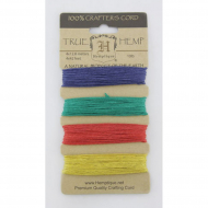 62108_Шнуры на блистере HEMPTIQUE #10 - 0,5 мм, 4 цвета по 12,8 м 62108_Шнуры на блистере HEMPTIQUE #10 - 0,5 мм, 4 цвета по 12,8 м