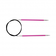 47131 Knit Pro Спицы круговые для вязания Zing 5мм/80см, алюминий