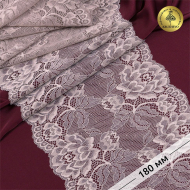 Кружево-стрейч KRUZHEVO арт.TBY.L838 шир.180мм цв.10 капучино уп.25м