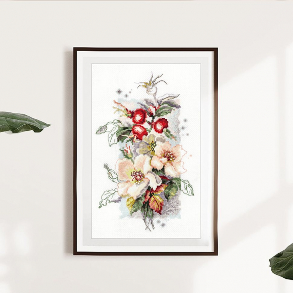 Набор для вышивания ЧУДЕСНАЯ ИГЛА арт.100-102 Шиповник 14х23 см