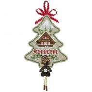 Набор для вышивания Le Bonheur des Dames арт.2725 Елочная игрушка Sapin (Пихта) 11х13 см