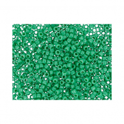 Бисер Япония "TOHO" 15/0  круглый 1  1.5 мм 5 х 5 г №0047D зеленый