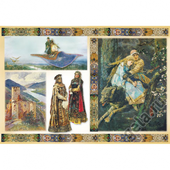 52732_Бумага рисовая "Иван Царевич на сером волке" 52732_Бумага рисовая "Иван Царевич на сером волке"