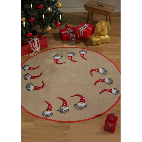 Набор для вышивания PERMIN арт.45-3261 Коврик под елку Эльф