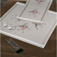 Набор для вышивания PERMIN арт.27-0833 Скатерть Львиный зев 80х80 см