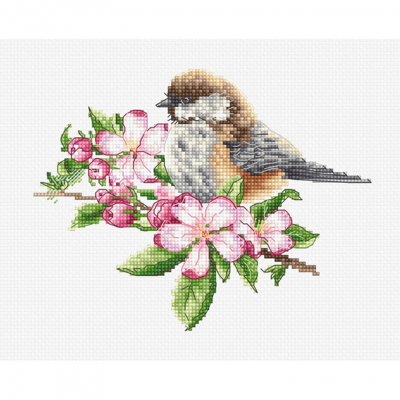 Набор для вышивания LUCA-S арт. B1194 Синица на ветке 16х12 см Набор для вышивания LUCA-S арт. B1194 Синица на ветке 16х12 см