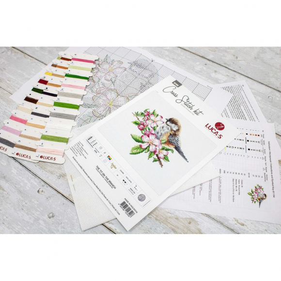 Набор для вышивания LUCA-S арт. B1194 Синица на ветке 16х12 см Набор для вышивания LUCA-S арт. B1194 Синица на ветке 16х12 см