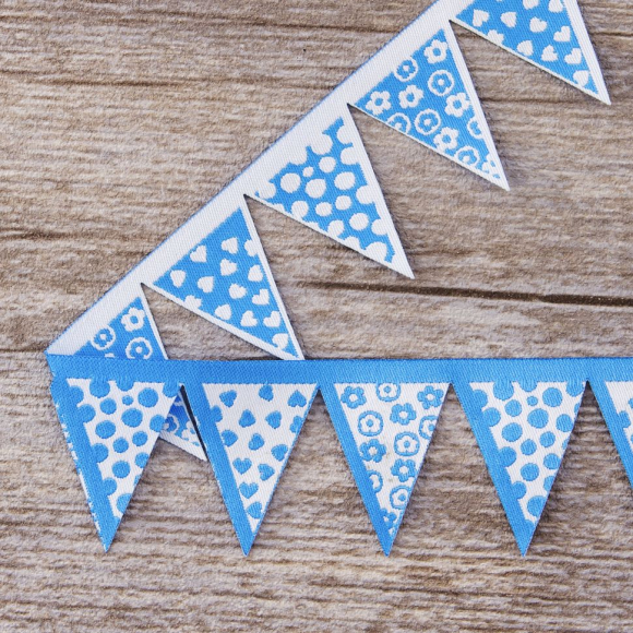 109301_Лента жаккард "Флажки" SAFISA, 36 мм, 15 м, цвет 01