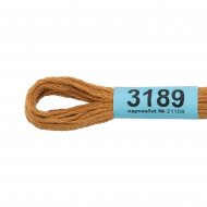 Нитки для вышивания Gamma мулине (3173-6115) 100% хлопок 24 x 8 м цв.3189 горчичный