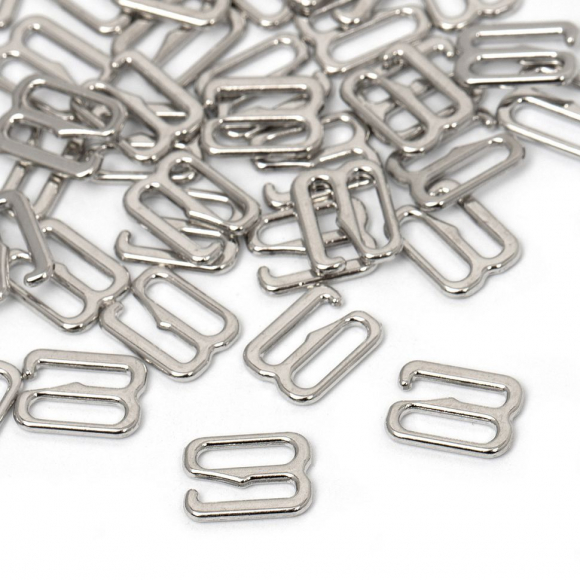 Крючок для бюстгальтера металл TBY-908 08мм, цв.никель, уп.1000шт