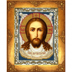 Набор для вышивания бисером РУССКАЯ ИСКУСНИЦА арт.214 БИ Спас Нерукотворный 12,5х16,3 см