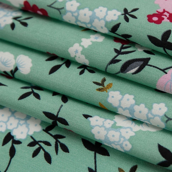 Ткань Штапель 95 г/м? 100% вискоза шир.145 см арт.Р.33848.05 цв.05 салатовый рул.30м Ткань Штапель 95 г/м? 100% вискоза шир.145 см арт.Р.33848.05 цв.05 салатовый рул.30м