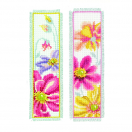 Набор для вышивания VERVACO арт.PN-0157569 Закладка Красочные цветы 6х20 см Набор для вышивания VERVACO арт.PN-0157569 Закладка Красочные цветы 6х20 см