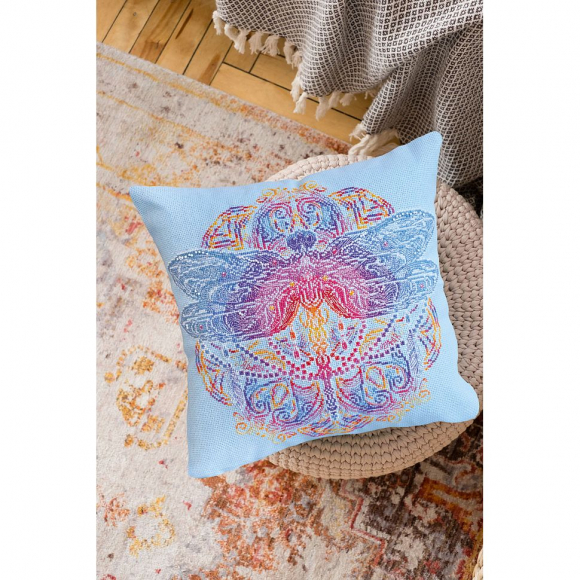 Набор-подушка для вышивания мулине АБРИС АРТ арт. AHP-015 Дорогой лета 30х30 см