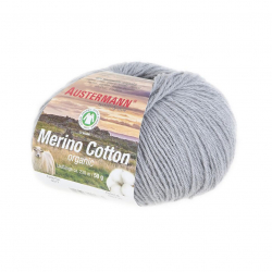 135987_Пряжа Merino Cotton organic, 55% шерсть, 45% хлопок, 50 г, 230 м