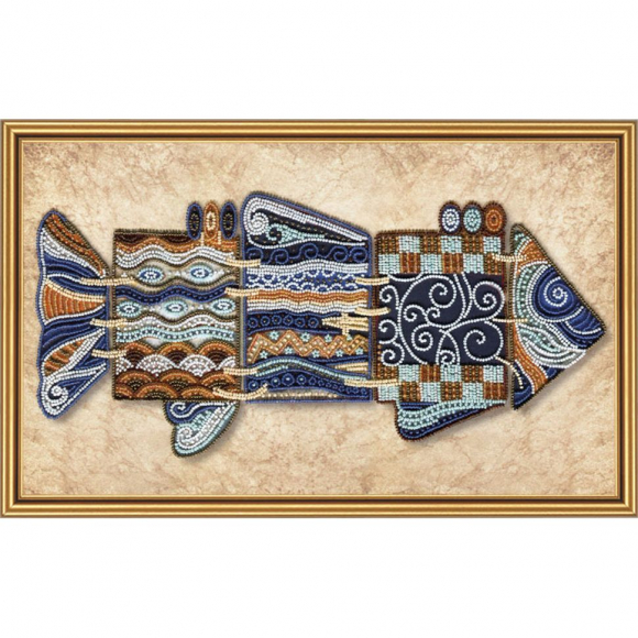 Набор для вышивания бисером НОВА СЛОБОДА арт.ДК2099 Чудо-рыба 46х28 см