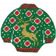 Набор для вышивания KLART арт. 8-381 Свитер с оленем 9х8 см