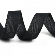 Тесьма киперная 17 мм хлопок 1,8г/см арт.12.2С-256К.17.013 цв.т.серый уп.50м