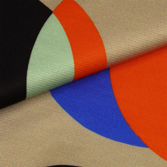 Ткань Милано 230 г/м? 95% полиэстер, 5% лайкра шир.150 см арт.T.0074.6 цв.06 бежевый рул.25м