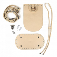 Набор для изготовления рюкзака из экокожи арт.TBY.51662-8.2 цв.бежевый/никель Набор для изготовления рюкзака из экокожи арт.TBY.51662-8.2 цв.бежевый/никель