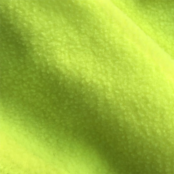Ткань флис 2-х сторонний TBY-0059-229 190 г/м? 100% ПЭ шир.150см  цв.F229 неон желтый рул.70-110м (1кг - 3,5м)