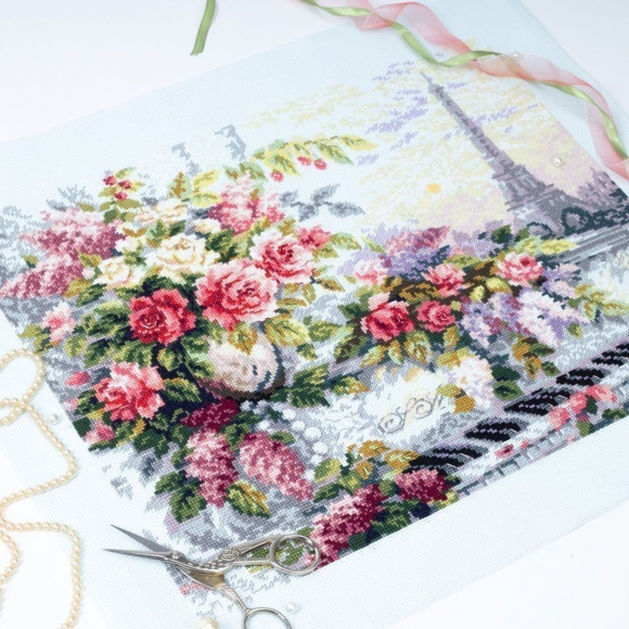 Набор для вышивания ЧУДЕСНАЯ ИГЛА PREMIUM арт.320-560 Мелодии Парижа 40х31 см