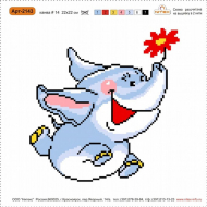 Набор для вышивания мулине НИТЕКС арт.2143 22х22 см