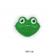 Термоаппликации арт.TBY-2121 Лягушка 4х5см 10 шт