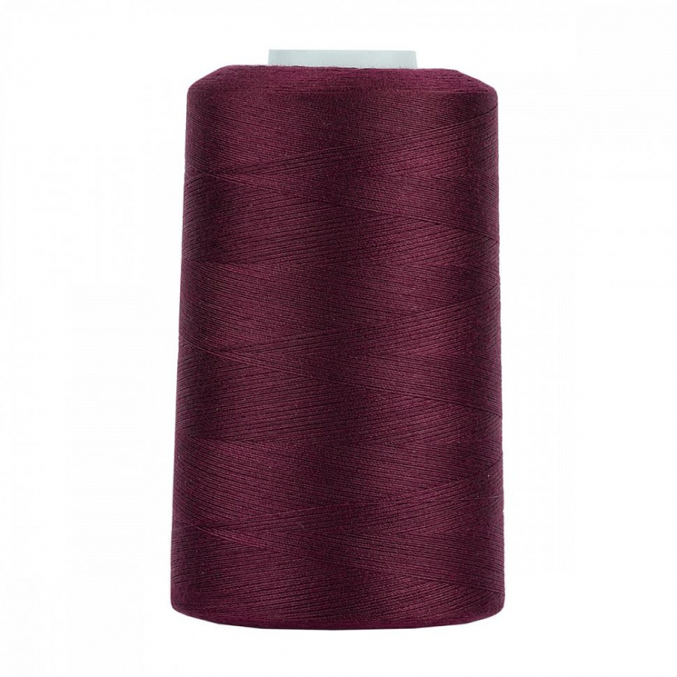 Нитки швейные 50/2 полиэстер 5000 ярд цв.189 бордовый MAX