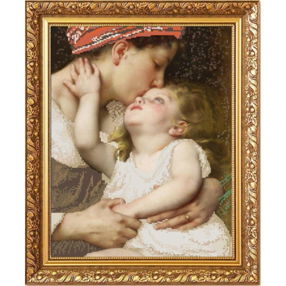 Рисунок на ткани (Бисер) КОНЁК арт. 1288 Материнская нежность 29х39 см Рисунок на ткани (Бисер) КОНЁК арт. 1288 Материнская нежность 29х39 см
