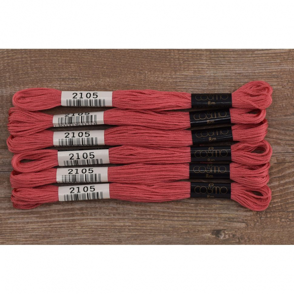 Мулине COSMO однотонный цвет 2105 Мулине COSMO однотонный цвет 2105