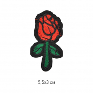 Термоаппликации арт.TBY-2169 Роза 5,5х3см, уп.10шт