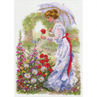 Рисунок на канве МАТРЕНИН ПОСАД арт.37х49 - 1700 В цветущем саду