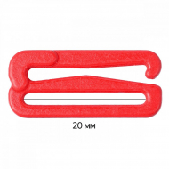 Крючок для бюстгальтера металл ARTA.F.2989 19,7мм, цв.100 красный, уп.50шт