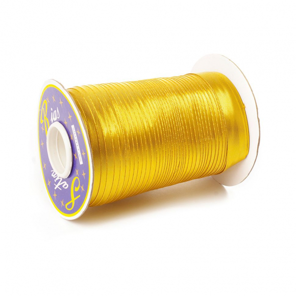 Косая бейка TBY металлизированная шир.15мм цв.золото уп.132 м