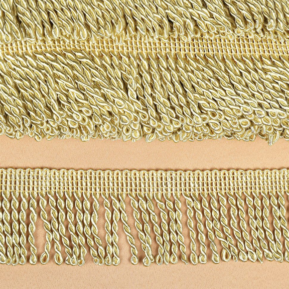 Бахрома для штор арт.0390-0910 цв.6346 шир.62мм цв.шампань уп.10м Бахрома для штор арт.0390-0910 цв.6346 шир.62мм цв.шампань уп.10м