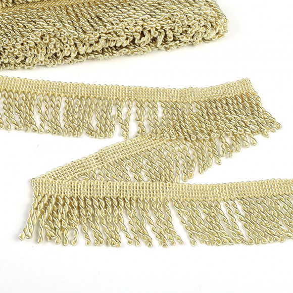 Бахрома для штор арт.0390-0910 цв.6346 шир.62мм цв.шампань уп.10м Бахрома для штор арт.0390-0910 цв.6346 шир.62мм цв.шампань уп.10м