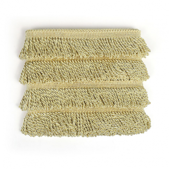 Бахрома для штор арт.0390-0910 цв.6346 шир.62мм цв.шампань уп.10м Бахрома для штор арт.0390-0910 цв.6346 шир.62мм цв.шампань уп.10м