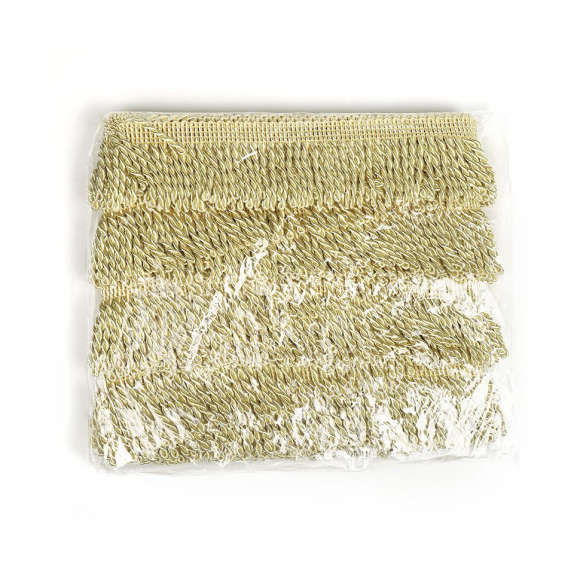 Бахрома для штор арт.0390-0910 цв.6346 шир.62мм цв.шампань уп.10м Бахрома для штор арт.0390-0910 цв.6346 шир.62мм цв.шампань уп.10м