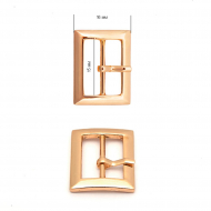 Пряжка металлическая TBY.5443 16х21мм, внутр. размер 15мм цв. золото уп. 10шт