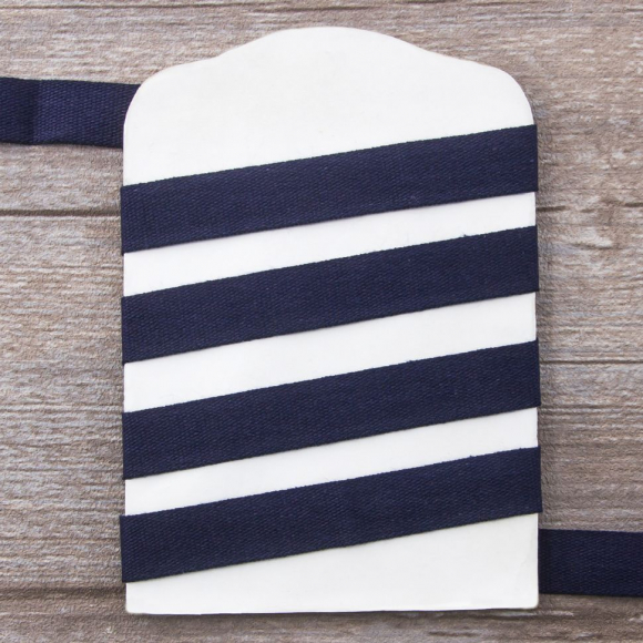 32164_Тесьма киперная хлопковая на блистере SAFISA, 14 мм, 2,5 м , цвет 15, темно-синий