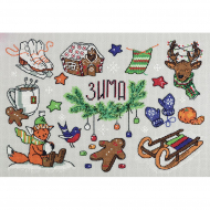 Набор для вышивания PANNA арт. CE-7032 Зима в кармане 31х23 см