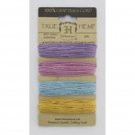 62104_Шнуры на блистере HEMPTIQUE #20 - 1 мм, 4 цвета по 9,1 м 62104_Шнуры на блистере HEMPTIQUE #20 - 1 мм, 4 цвета по 9,1 м