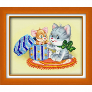 Набор для вышивания бисером ПАУТИНКА арт.Б-552 Сюрприз 18х14 см Набор для вышивания бисером ПАУТИНКА арт.Б-552 Сюрприз 18х14 см