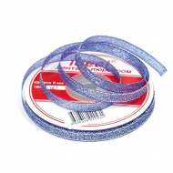 Лента IDEAL с люрексом арт.ТВ-ЛЮР шир. 6мм цв.061 синий уп.22,85 м