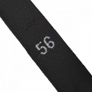 Размерники жаккардовые тафта 56 черный 10х32 мм ТВ в рул. 500 шт