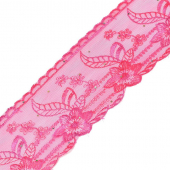Кружево на сетке TBY-SL1.03 шир.100мм цв.малиновый уп.9,14м