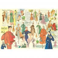 41062_Бумага рисовая "Старинные модели"