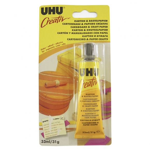 89712_Клей UHU "Креатив" для картона и бумаги, 33 мл